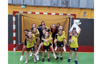 U11 avec leurs coachs